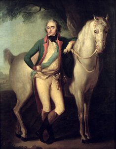 Príncipe Josef Anton Poniatowski (1763-1813) junto a su caballo